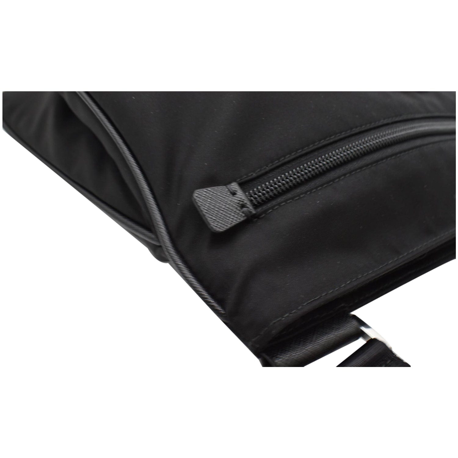 PRADA Re-Nylon Saffiano leather Crossbody Bag Black
