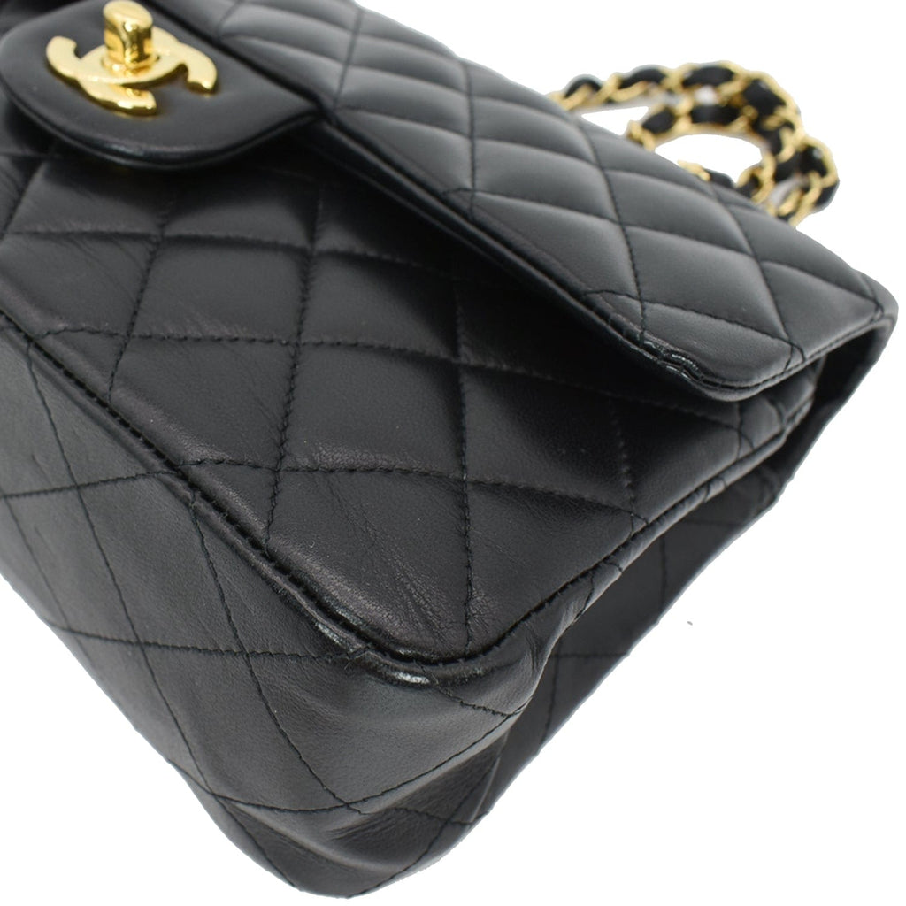 Chanel Classic Double Flap Small Leather Shoulder Bag Black - Hot Deals