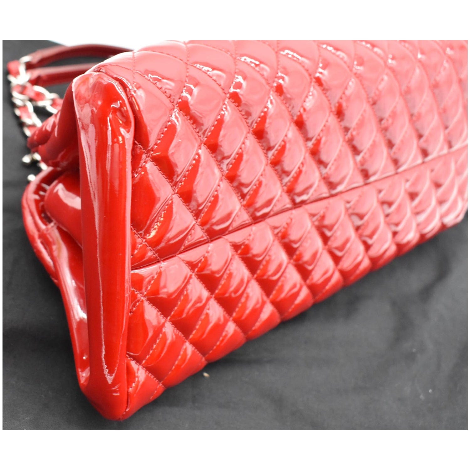 Chanel Just Mademoiselle New 1:1 Rep Leather Bowling Bag Red