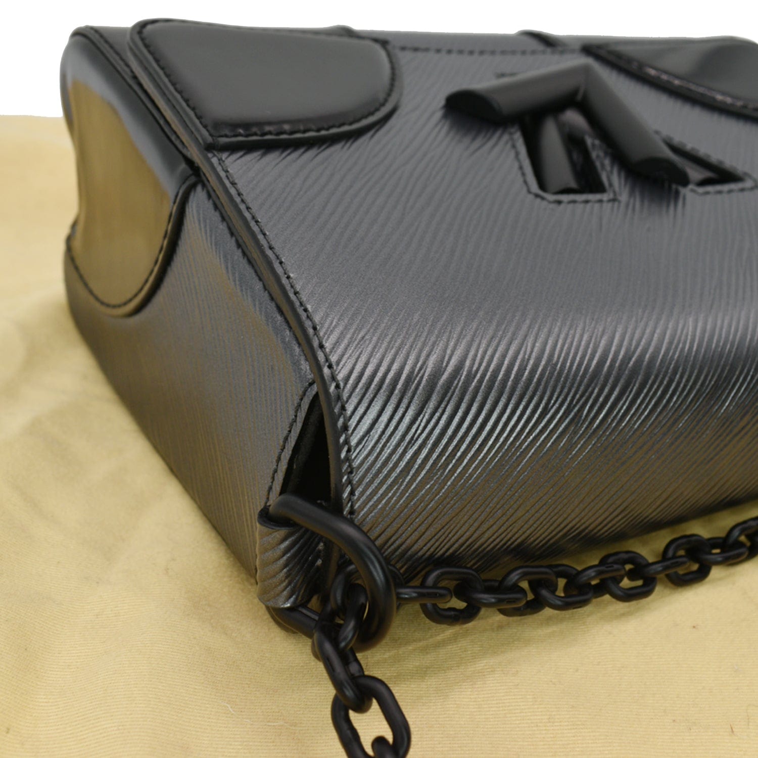 LOUIS VUITTON Twist MM Epi New 1:1 Rep Leather Shoulder Bag Silver