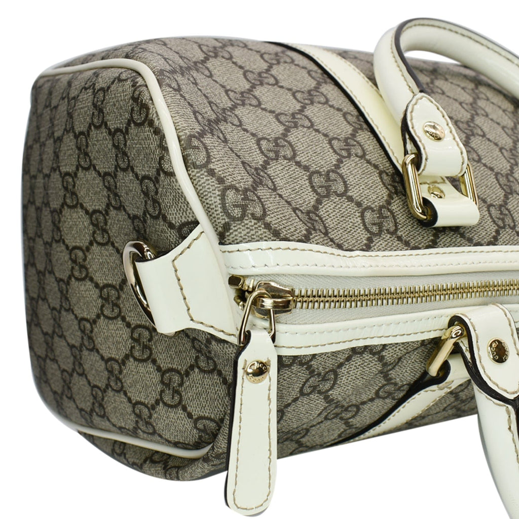 GUCCI Gucci Plus Joy Monogram Canvas Boston Bag Beige 193603