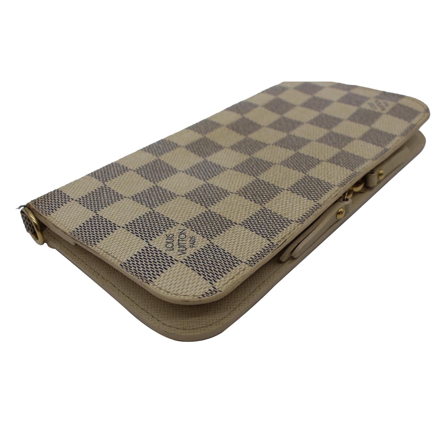 LOUIS VUITTON Insolite Damier Azur Wallet White
