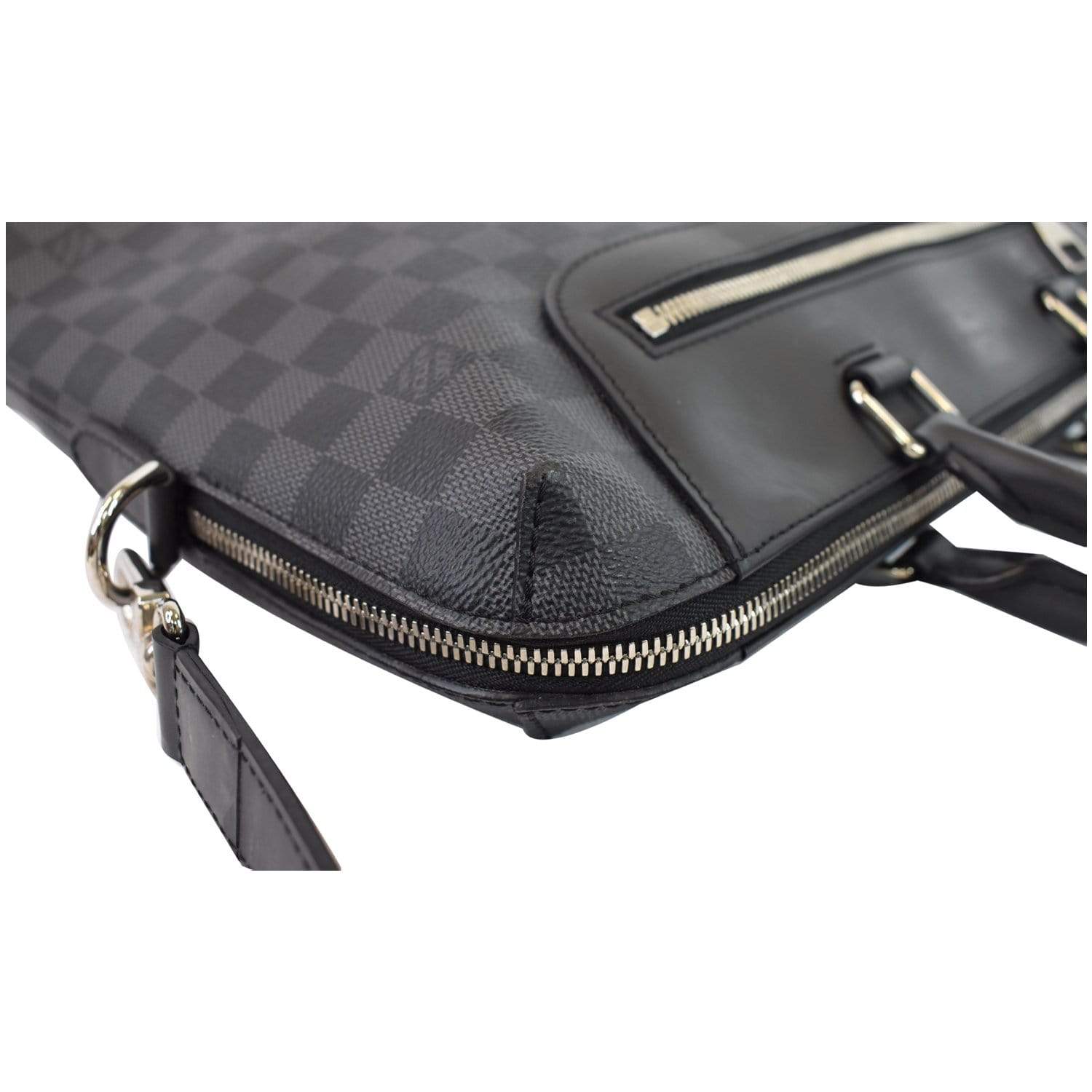 LOUIS VUITTON Porte-Documents Jour Graphite Briefcase Shoulder Bag Black - 20% OFF