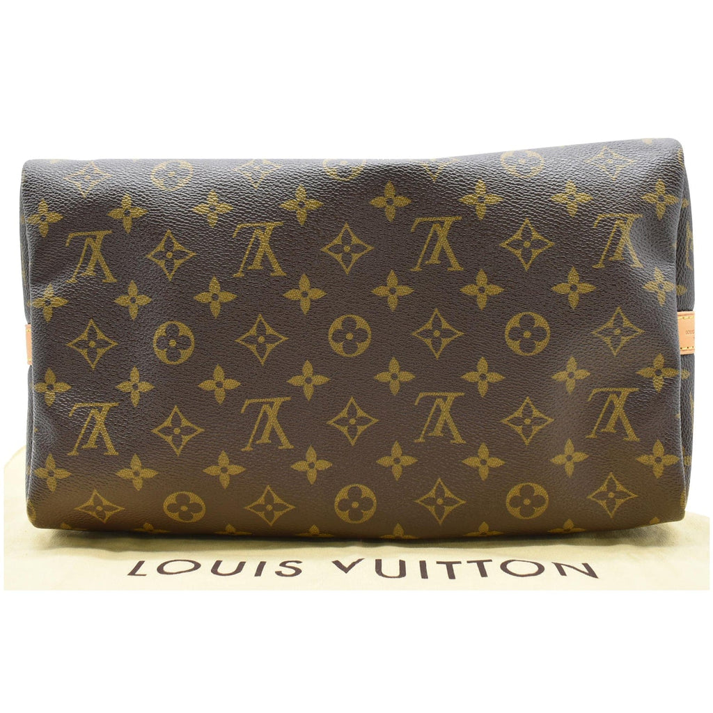 LOUIS VUITTON Speedy 30 Bandouliere Monogram Canvas Shoulder Bag Brown