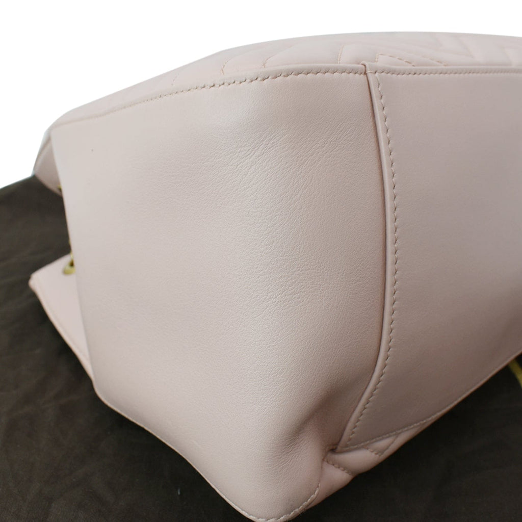 GUCCI Gucci Marmont Medium Metelasse Quilted Leather Shoulder Bag Nude 453569 - Hot Deals