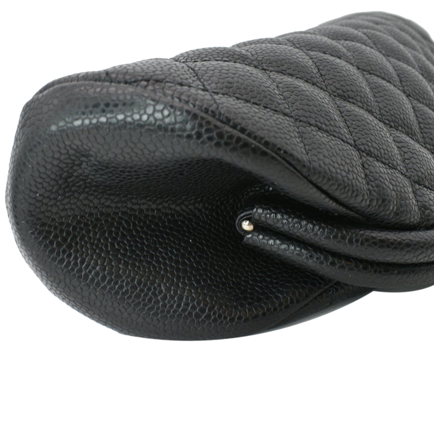 Chanel Timeless Caviar Quilted Leather Clutch Black