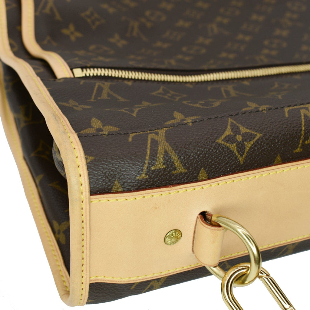 LOUIS VUITTON Monogram Canvas Garment Carrier Travel Bag Brown