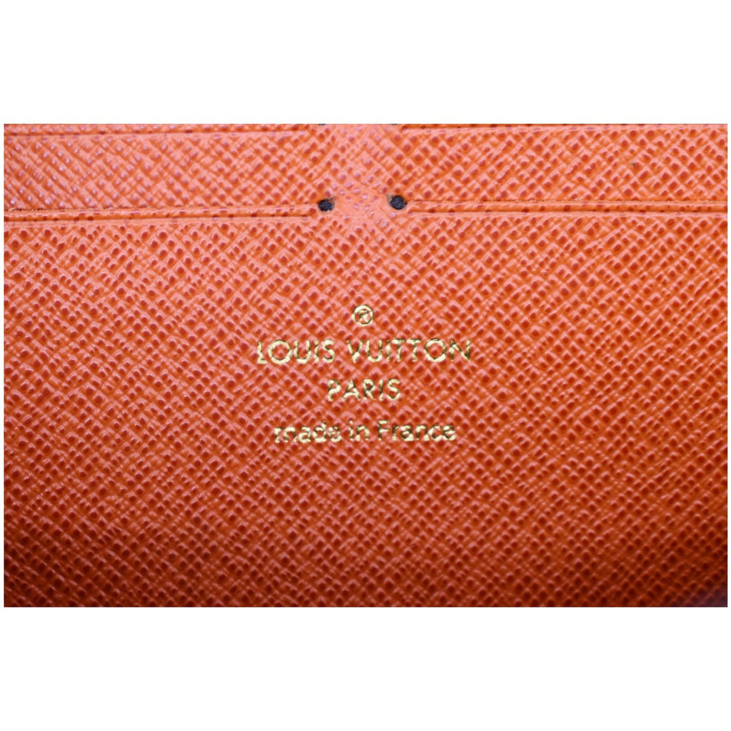 LOUIS VUITTON Clemence Monogram Canvas Zippy Wallet Brown