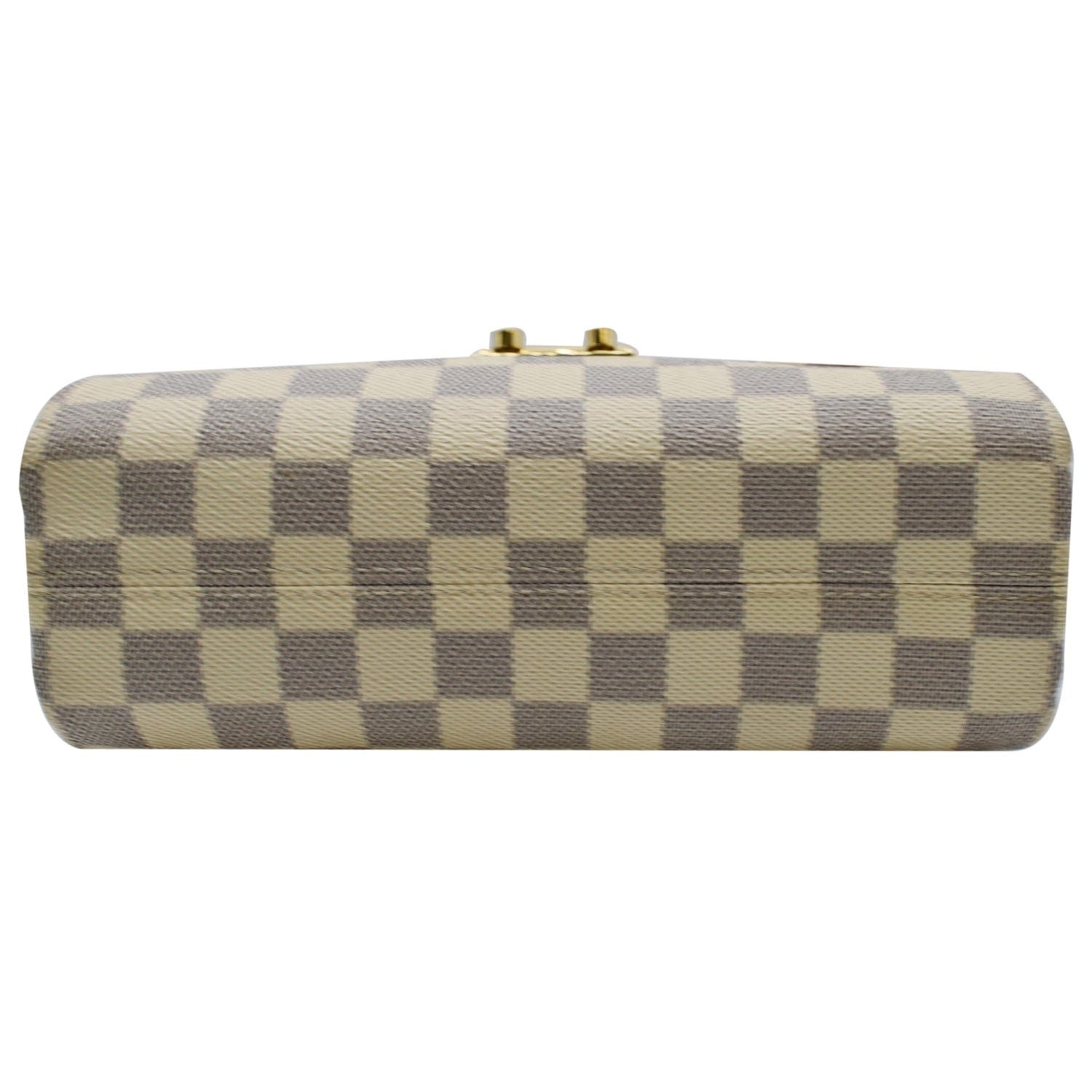 LOUIS VUITTON Croisette Damier Azur Satchel Crossbody Bag White