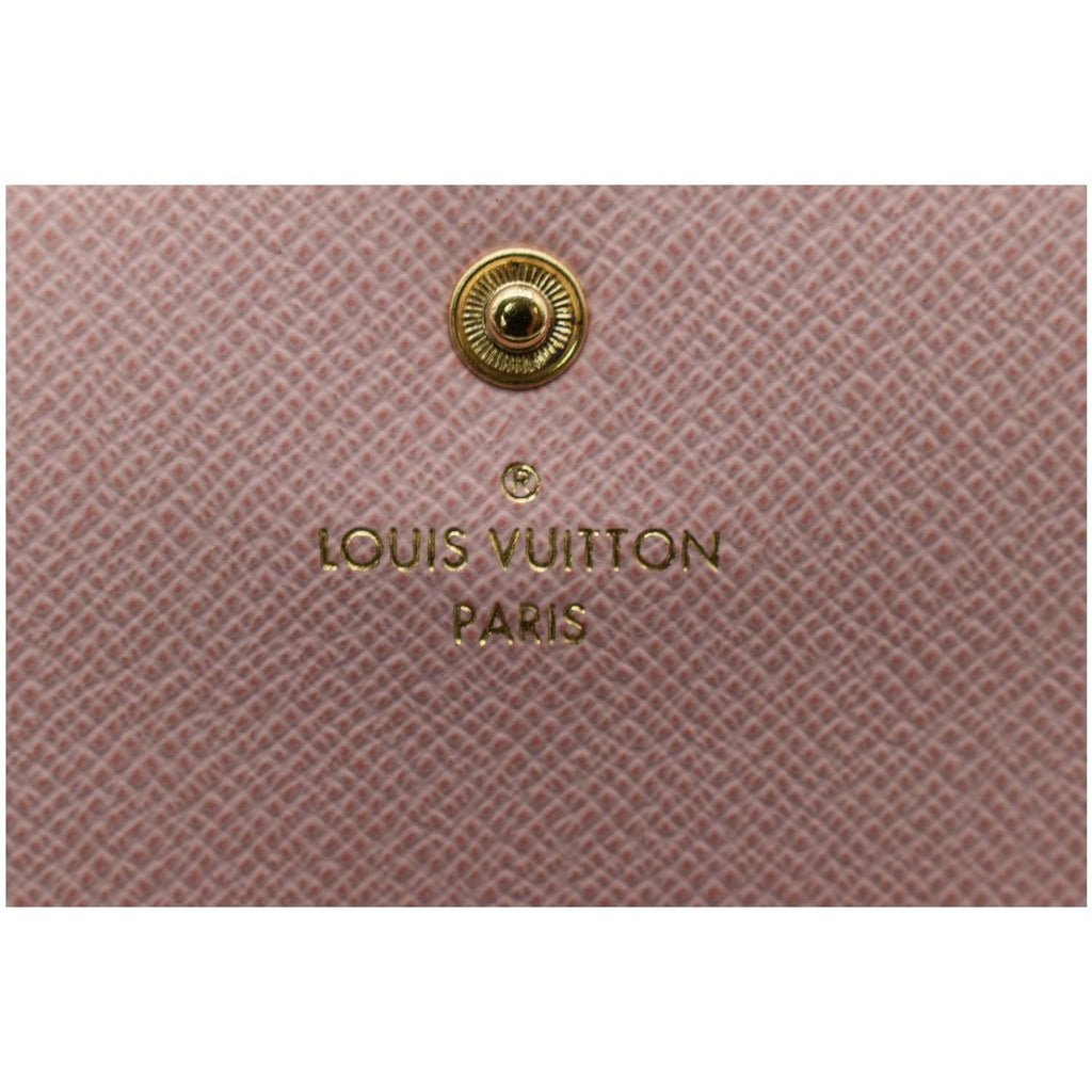 LOUIS VUITTON Emilie Monogram Canvas Wallet Rose Ballerine