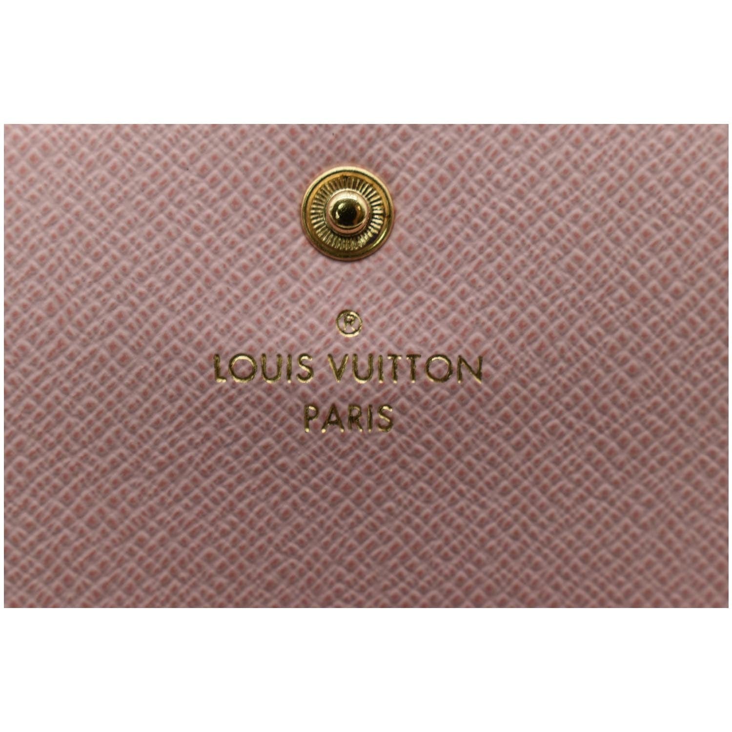 LOUIS VUITTON Emilie Monogram Canvas Wallet Rose Ballerine