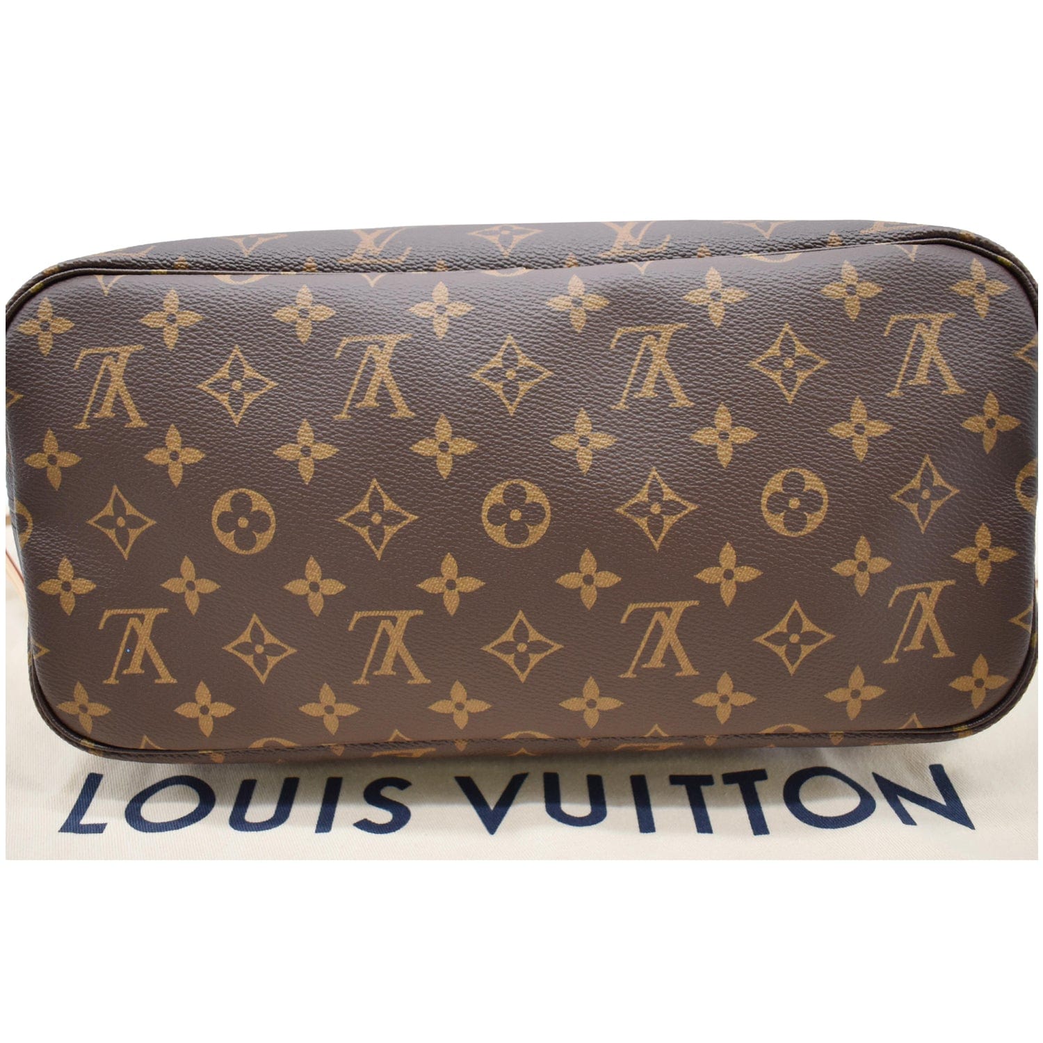 LOUIS VUITTON Neverfull MM Monogram Canvas Tote Bag Brown - New Year Deals