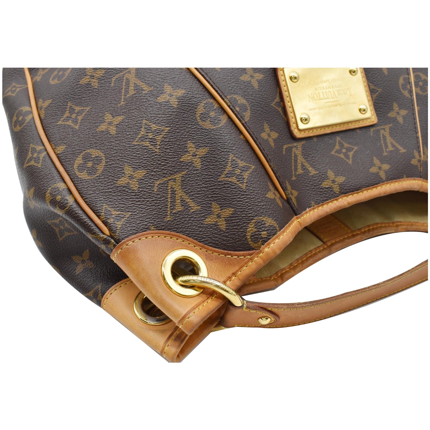 LOUIS VUITTON Galliera PM Monogram Canvas Shoulder Bag Brown