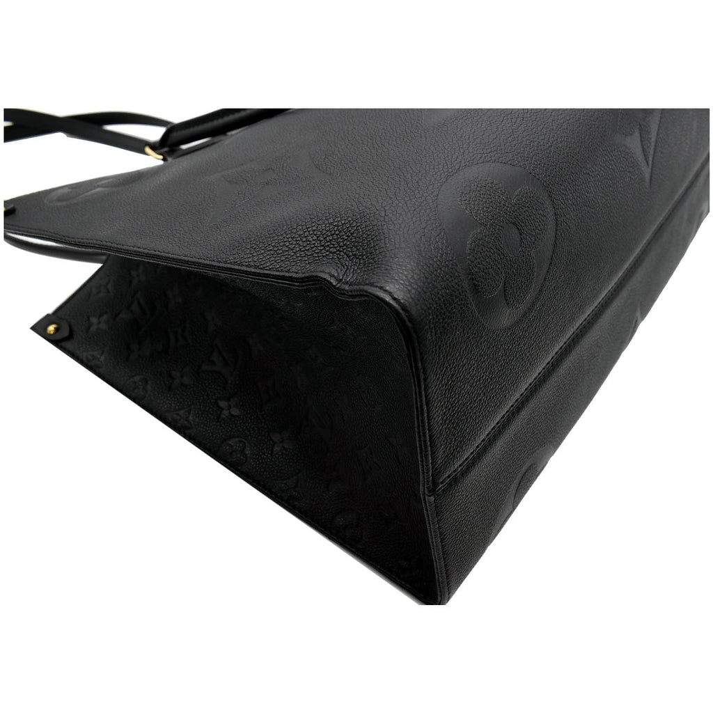 LOUIS VUITTON Onthego GM Monogram Empreinte Leather Tote Bag Black - Hot Deals