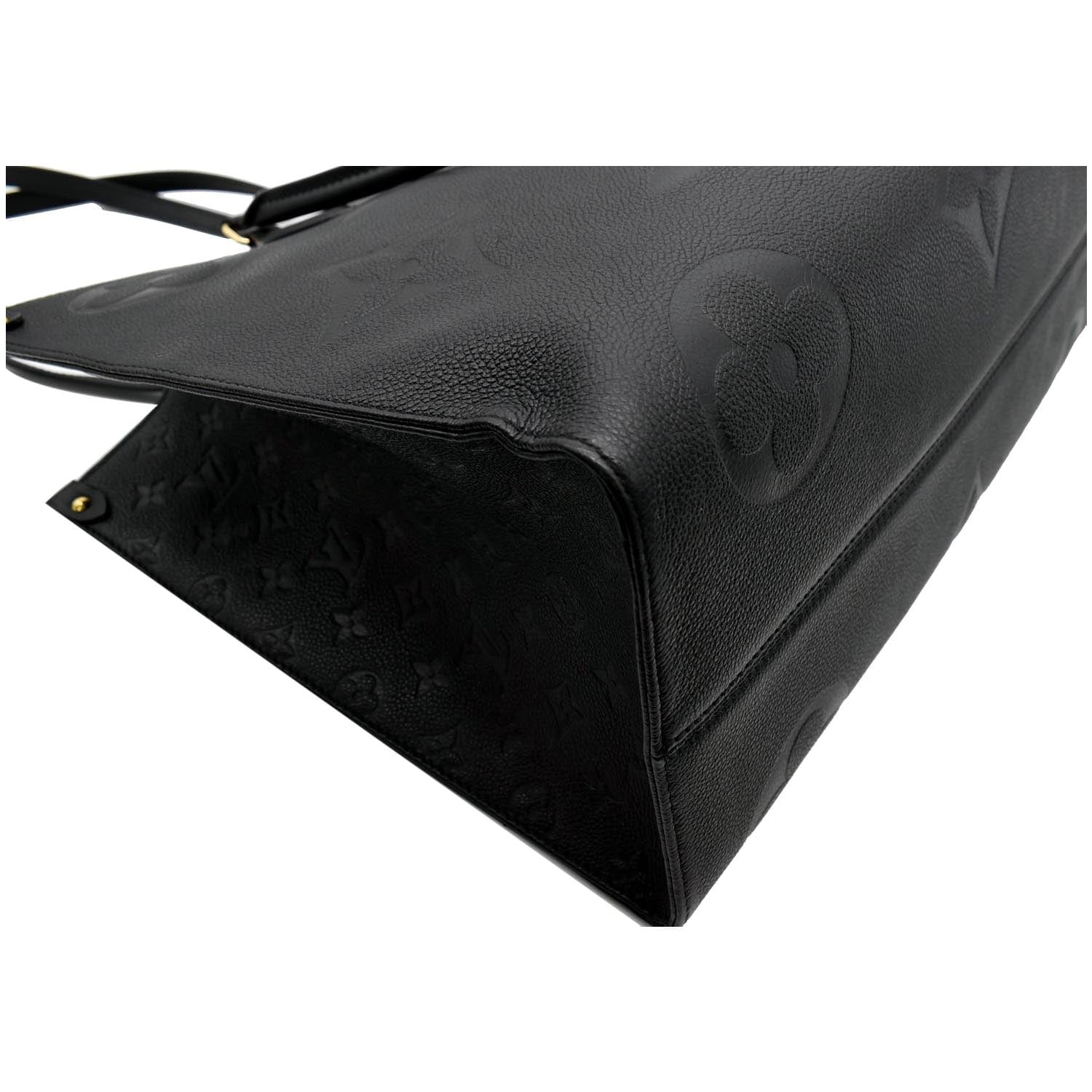 LOUIS VUITTON Onthego GM Monogram Empreinte Leather Tote Bag Black - Hot Deals