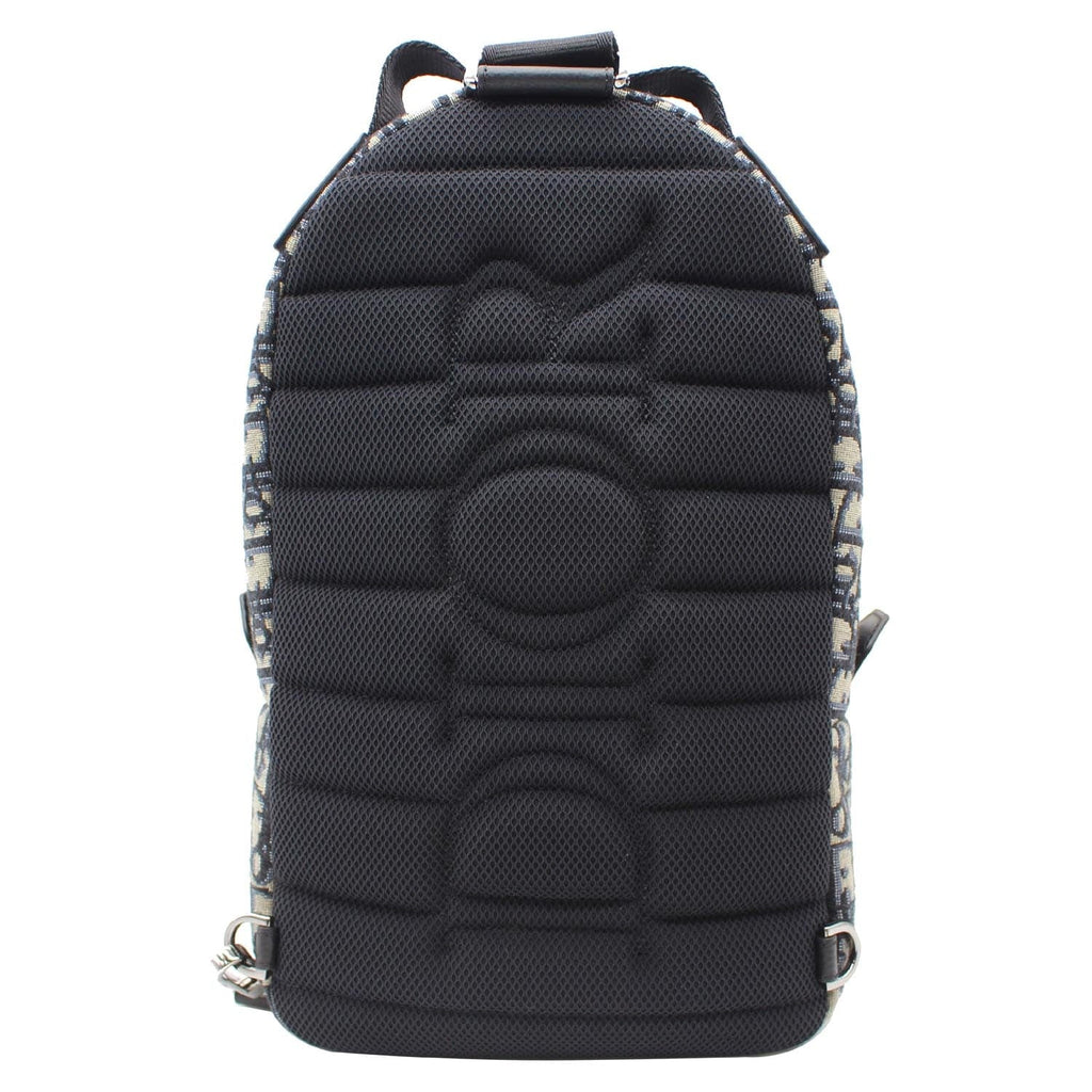 CHRISTIAN DIOR Minin Rider Oblique Jacquard Backpack Beige