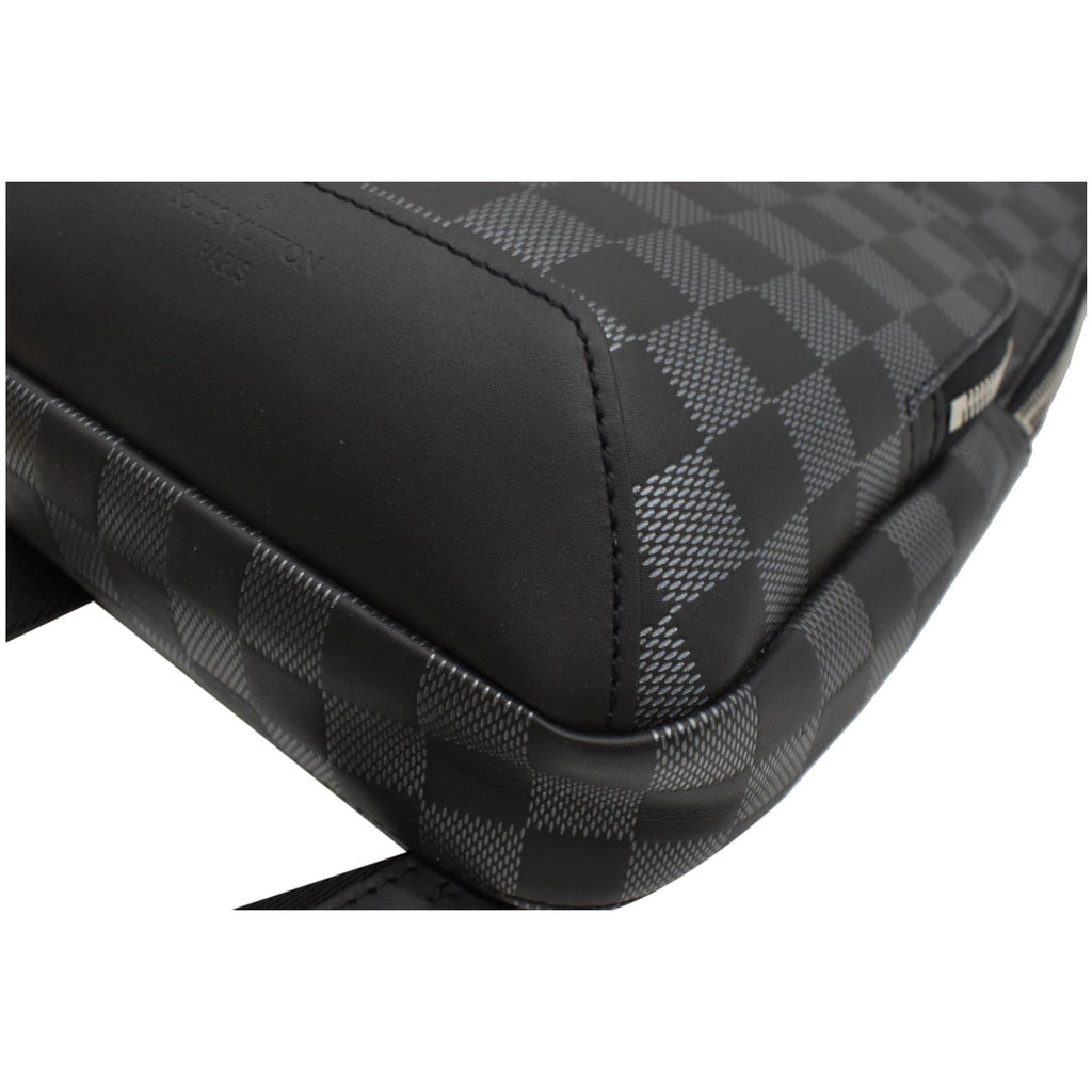LOUIS VUITTON Avenue Sling Damier Graphite Crossbody Bag Black - 15% OFF