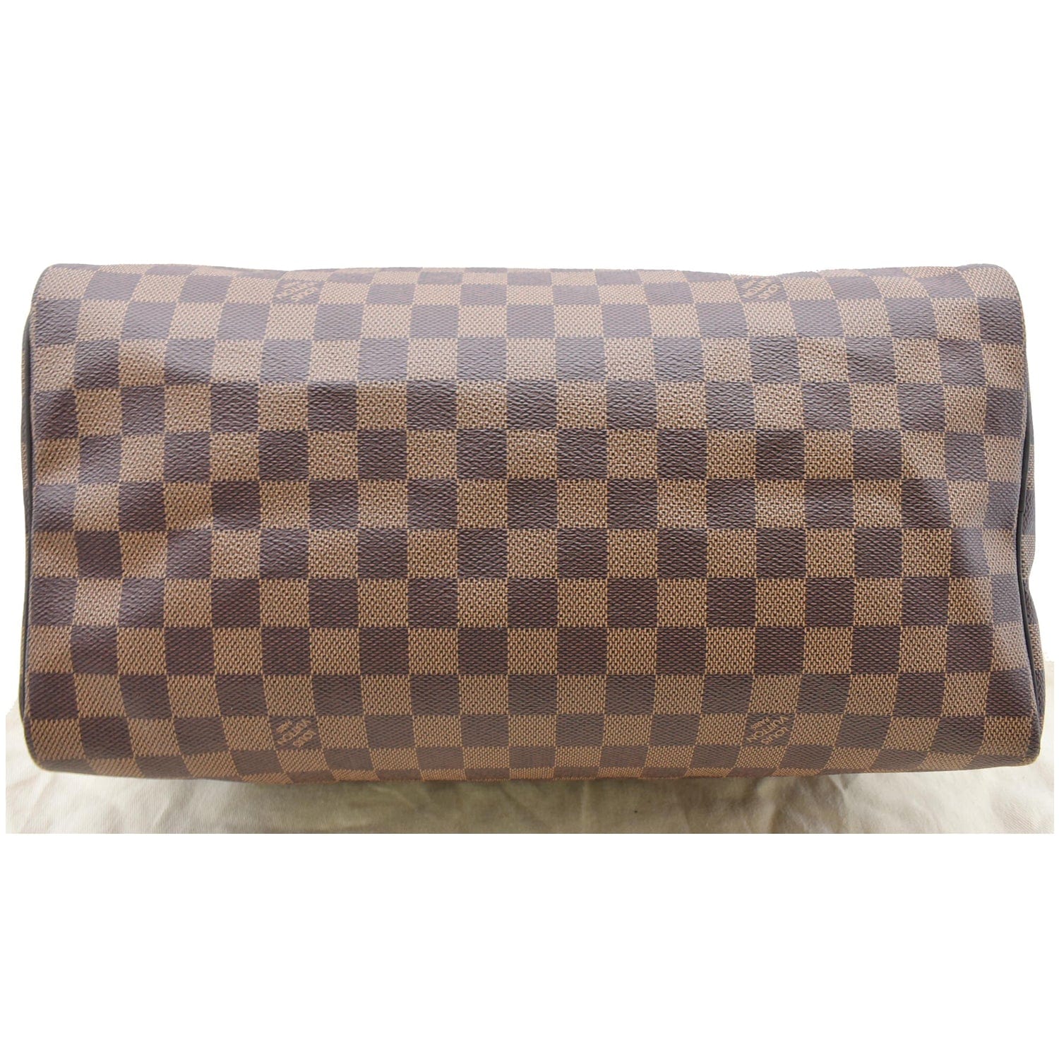 LOUIS VUITTON Speedy 35 Damier Ebene Satchel Bag Brown