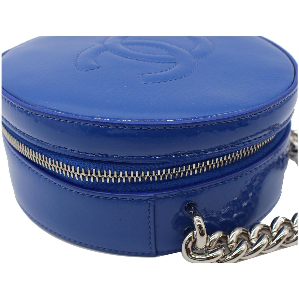 Chanel Round as Earth New 1:1 Rep Leather Crossbody Bag Blue