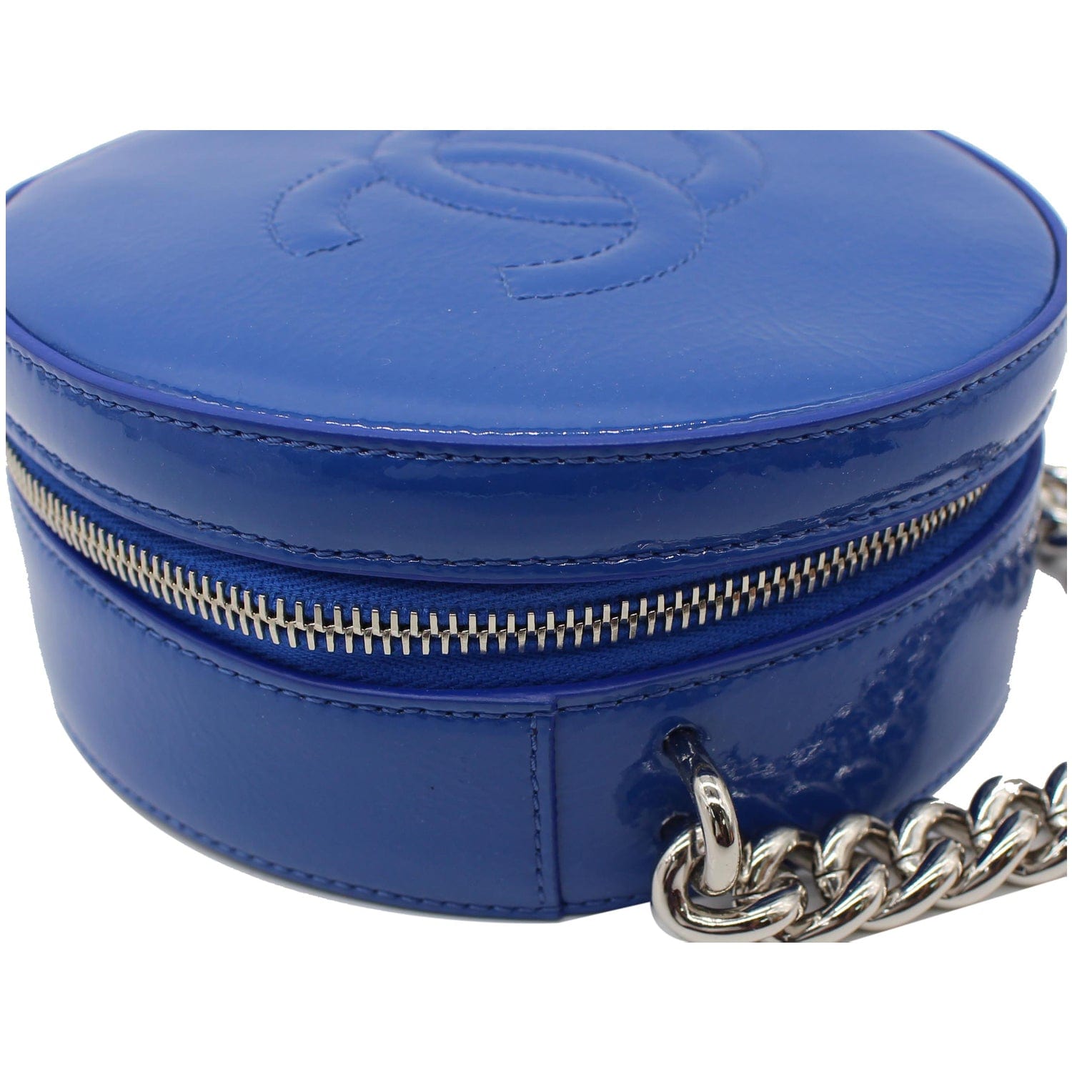 Chanel Round as Earth New 1:1 Rep Leather Crossbody Bag Blue