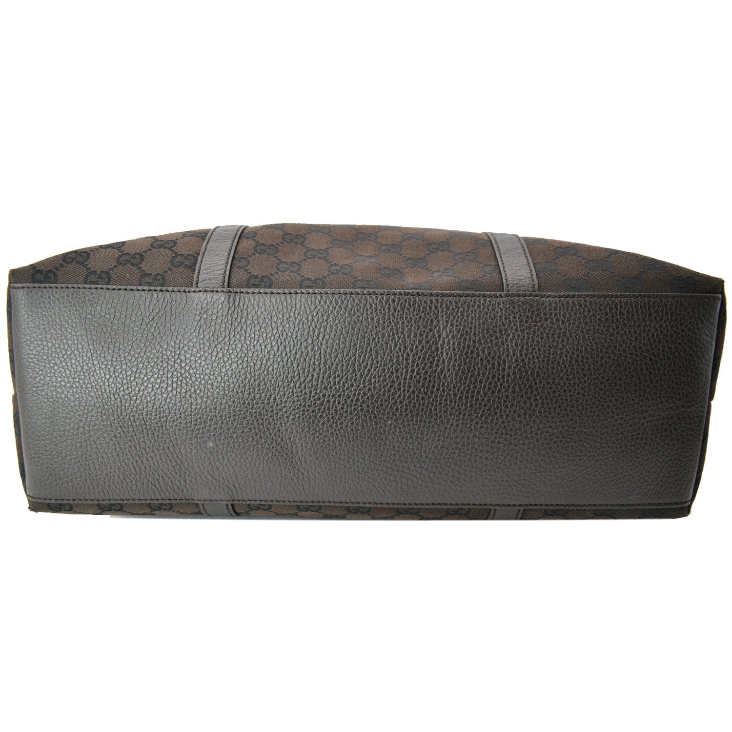 GUCCI Gucci Guccissima Canvas Leather Tote Brown 339550