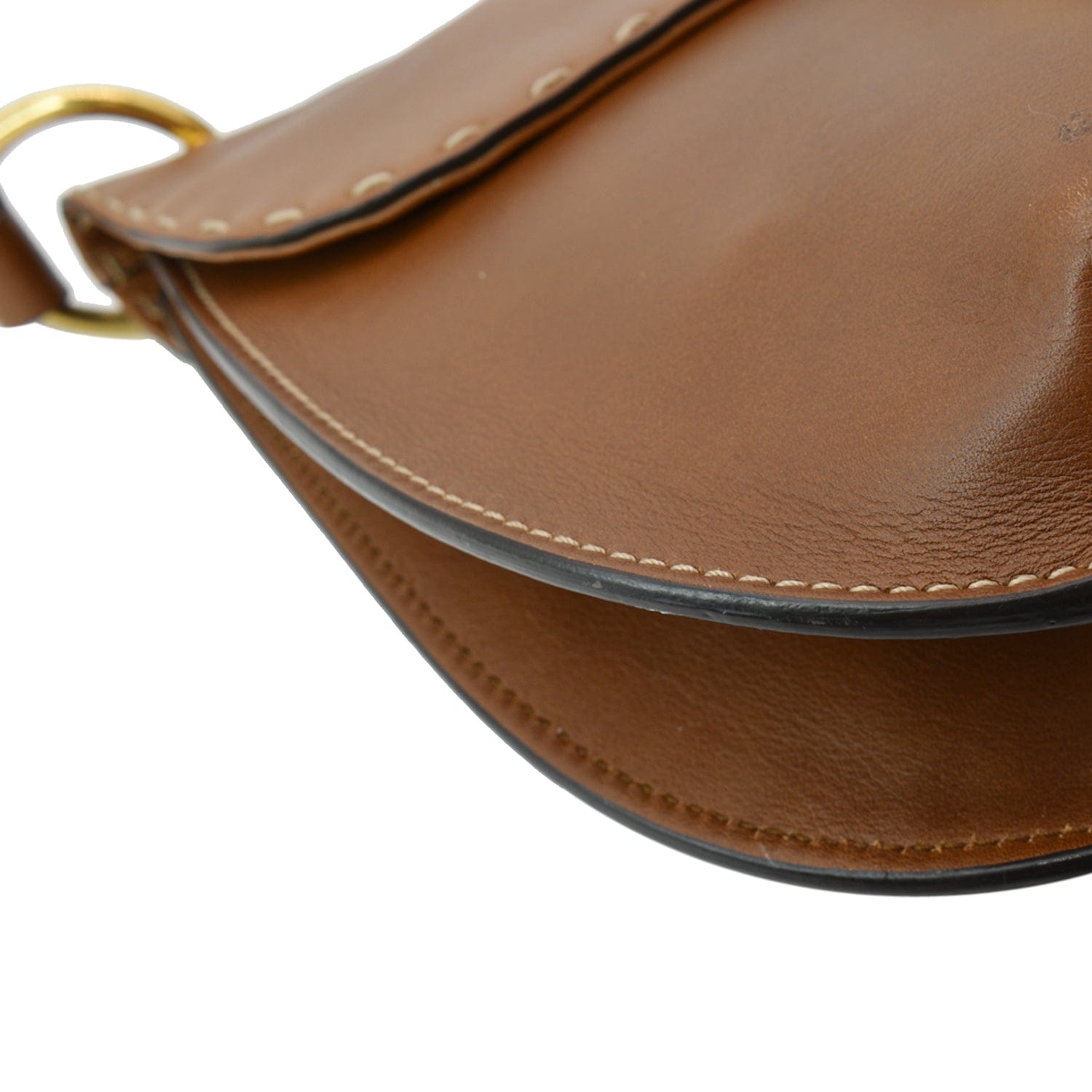 GUCCI Gucci Marmont  Leather Shoulder Bag Brown 409154
