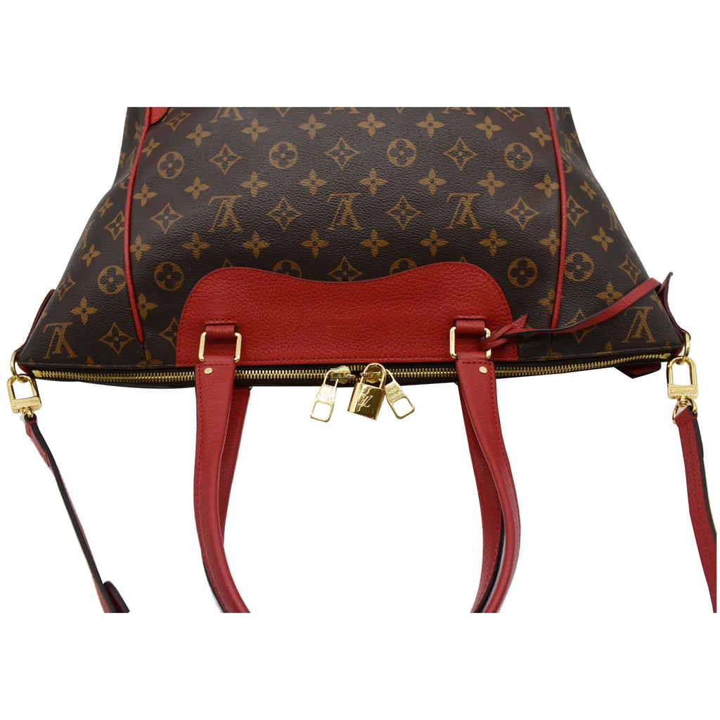 LOUIS VUITTON Estrela NM Monogram Canvas Shoulder Bag Coquelicot