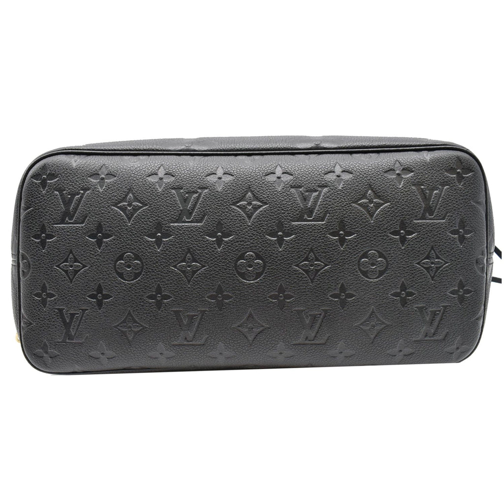 LOUIS VUITTON Neverfull MM Monogram Empreinte Tote Bag Black
