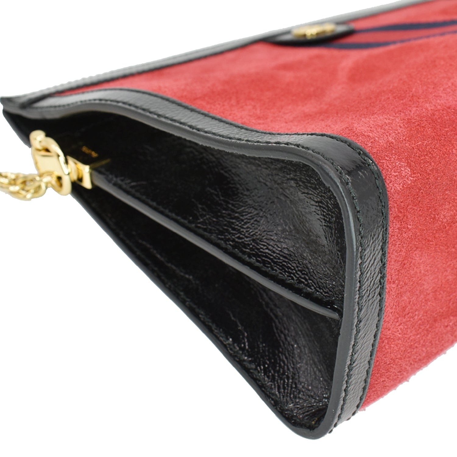 GUCCI Ophidia Gucci Medium Web Suede Leather Shoulder Bag Red 503876  - Hot Deals