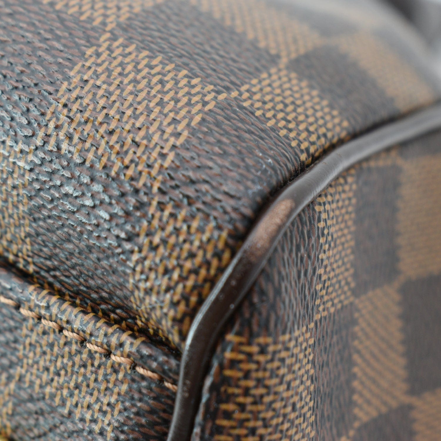LOUIS VUITTON Trevi PM Damier Ebene Shoulder Bag Brown