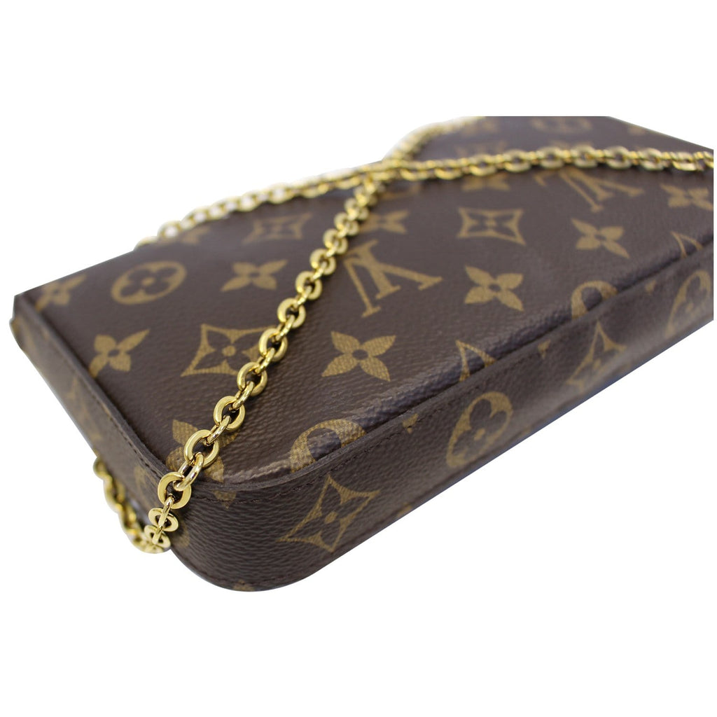 LOUIS VUITTON Pochette Felicie Owl Monogram Chain Crossbody Bag - 20% OFF