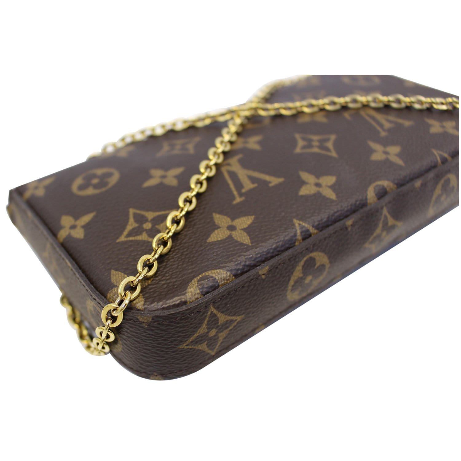 LOUIS VUITTON Pochette Felicie Owl Monogram Chain Crossbody Bag - 20% OFF