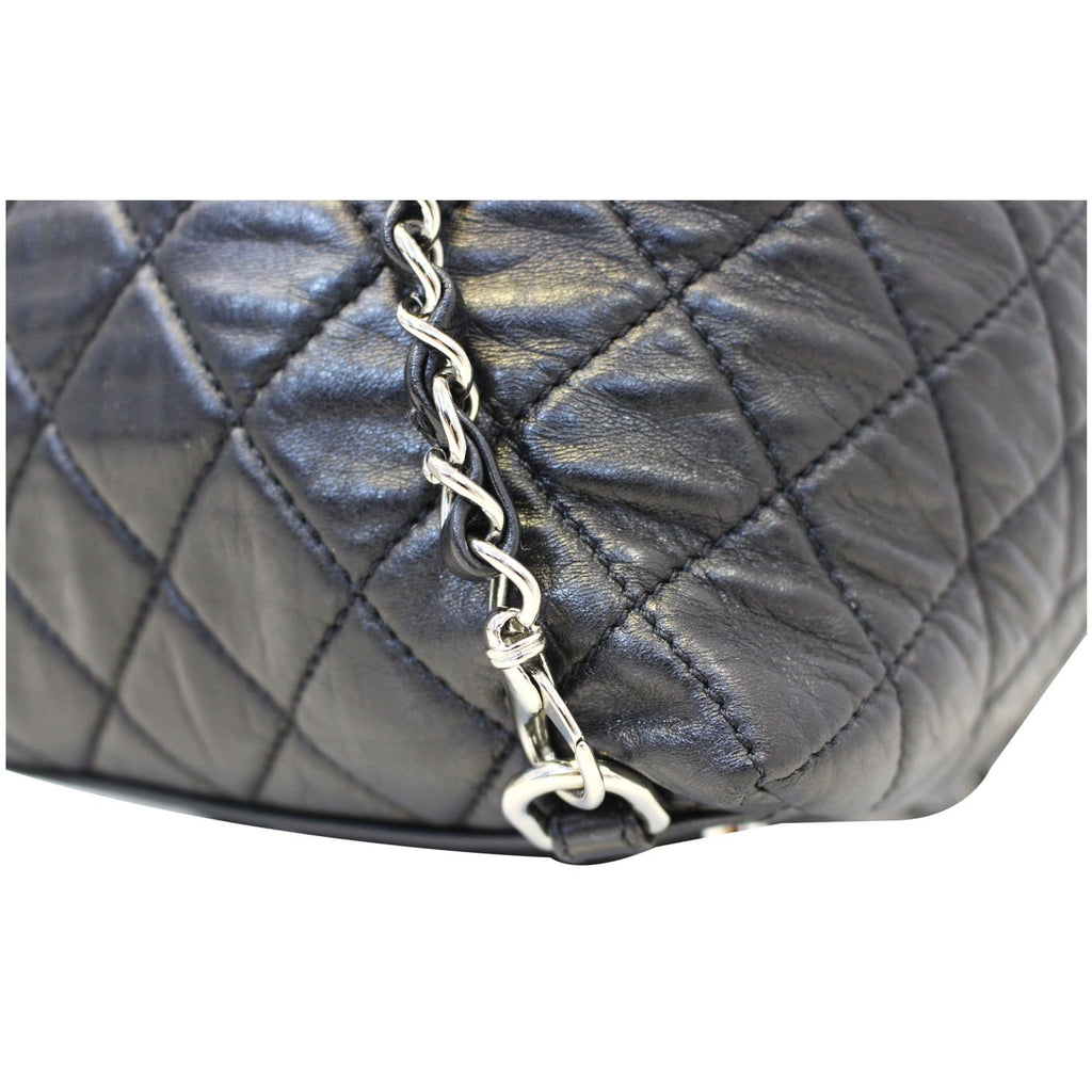 Chanel Beijing 2 in 1 Black Quilted Leather Backpack Bag