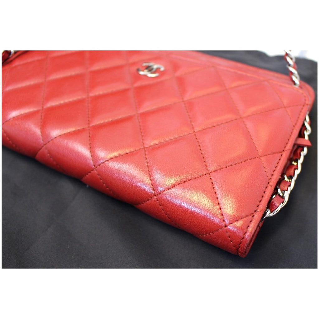 Chanel Wallet on Chain Quilted Leather Shoulder Crossbody Bag