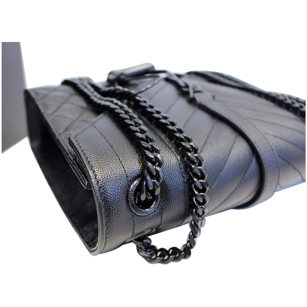 YVES Saint Laurent Envelope Medium Chain Shoulder Bag Black