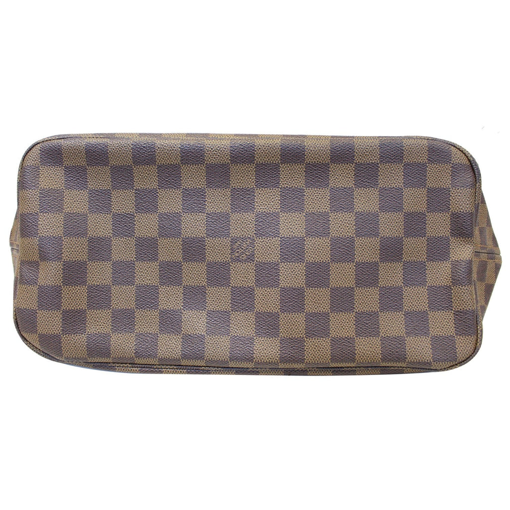 LOUIS VUITTON Neverfull MM Damier Ebene Tote Shoulder Bag