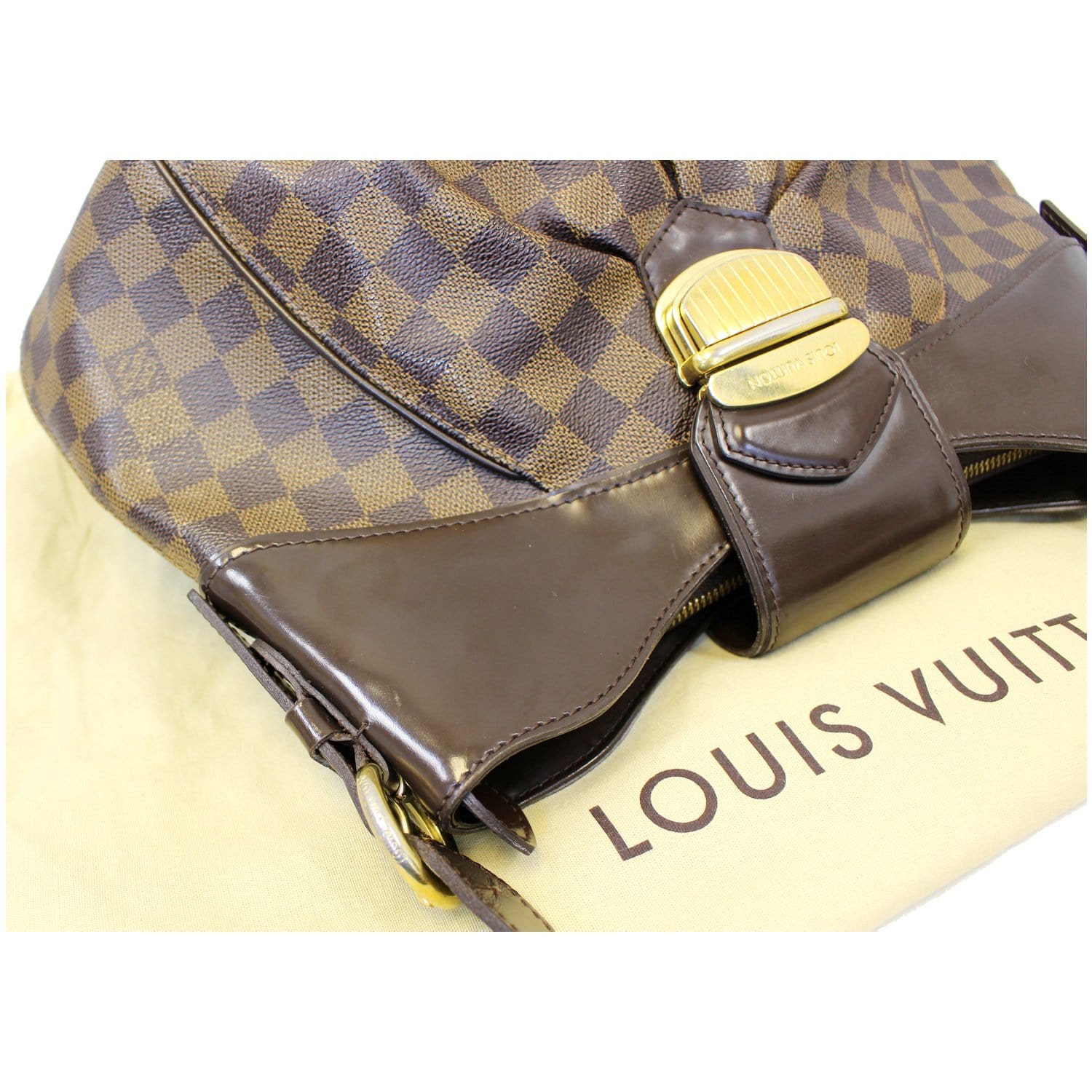 LOUIS VUITTON Sistina MM Damier Ebene Shoulder Bag