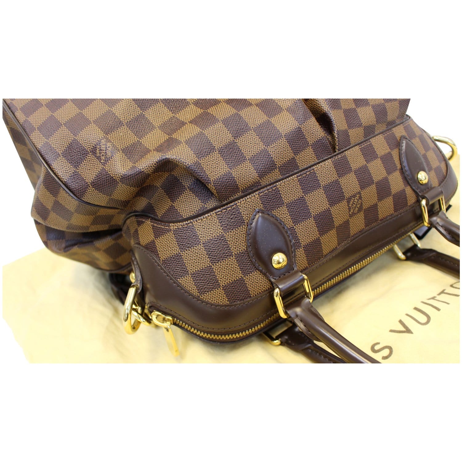 LOUIS VUITTON Trevi GM Damier Ebene 2way Shoulder Handbag