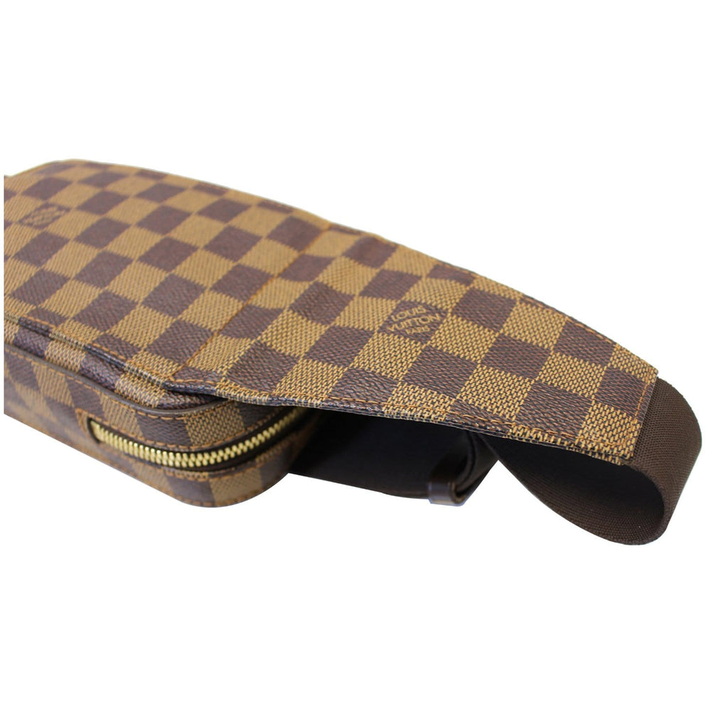 LOUIS VUITTON Damier Ebene Geronimos Brown Hip Bag
