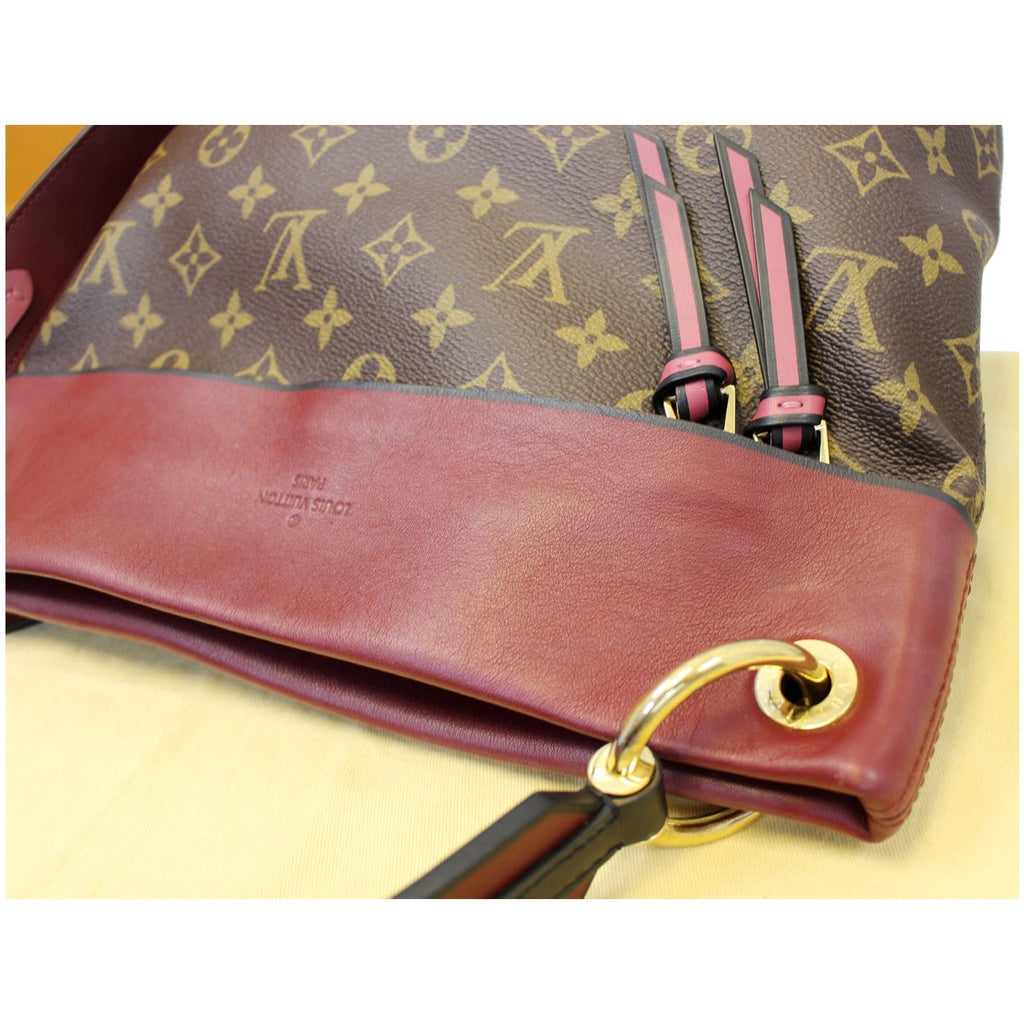 LOUIS VUITTON Tuileries Besace Monogram Canvas Shoulder Bag Rose Bruyere