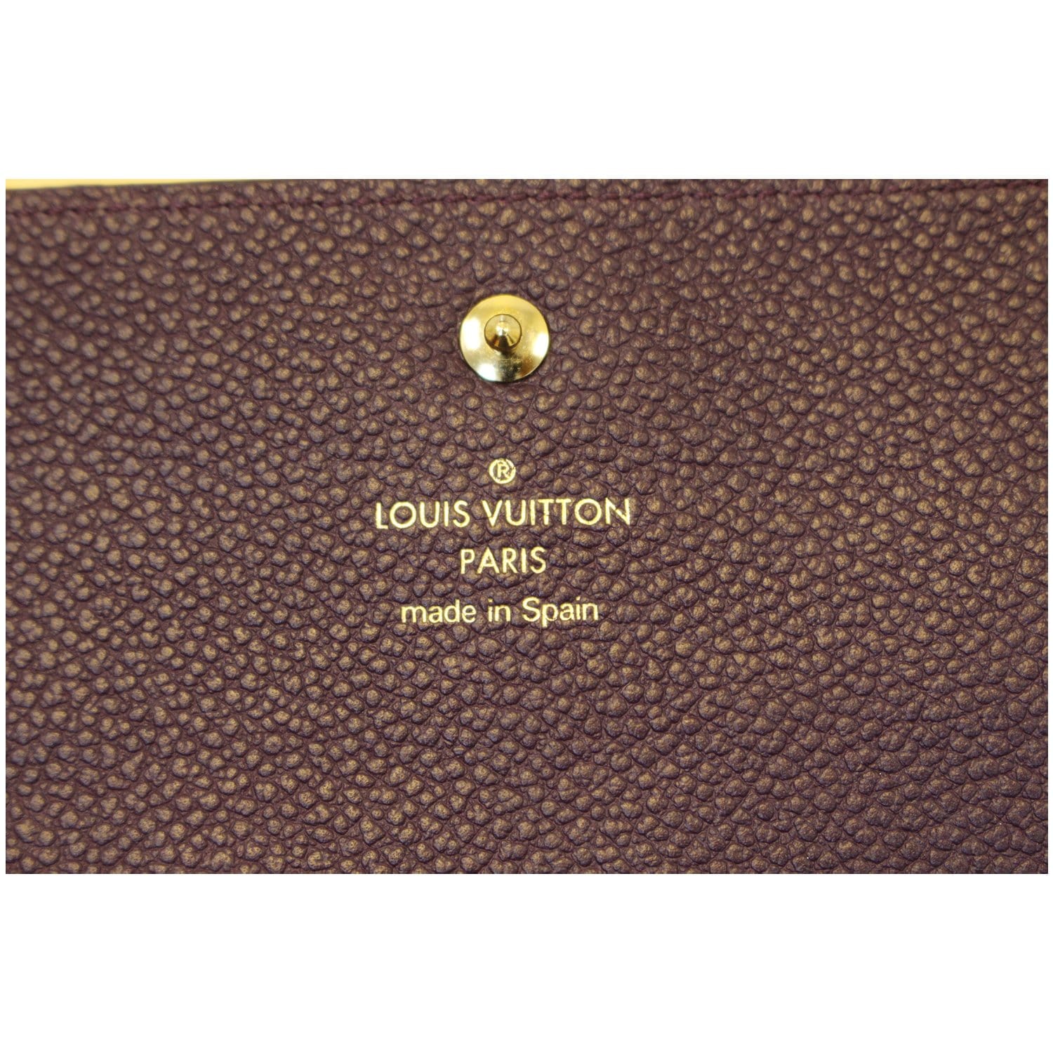 Louis Vuitton Empreinte Leather Trifold Wallet Purple