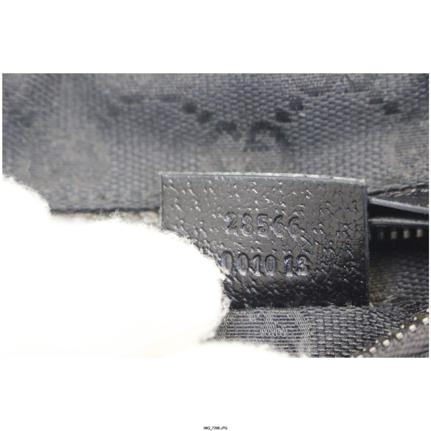 GUCCI Monogram Waist Bum Bag Black 28566