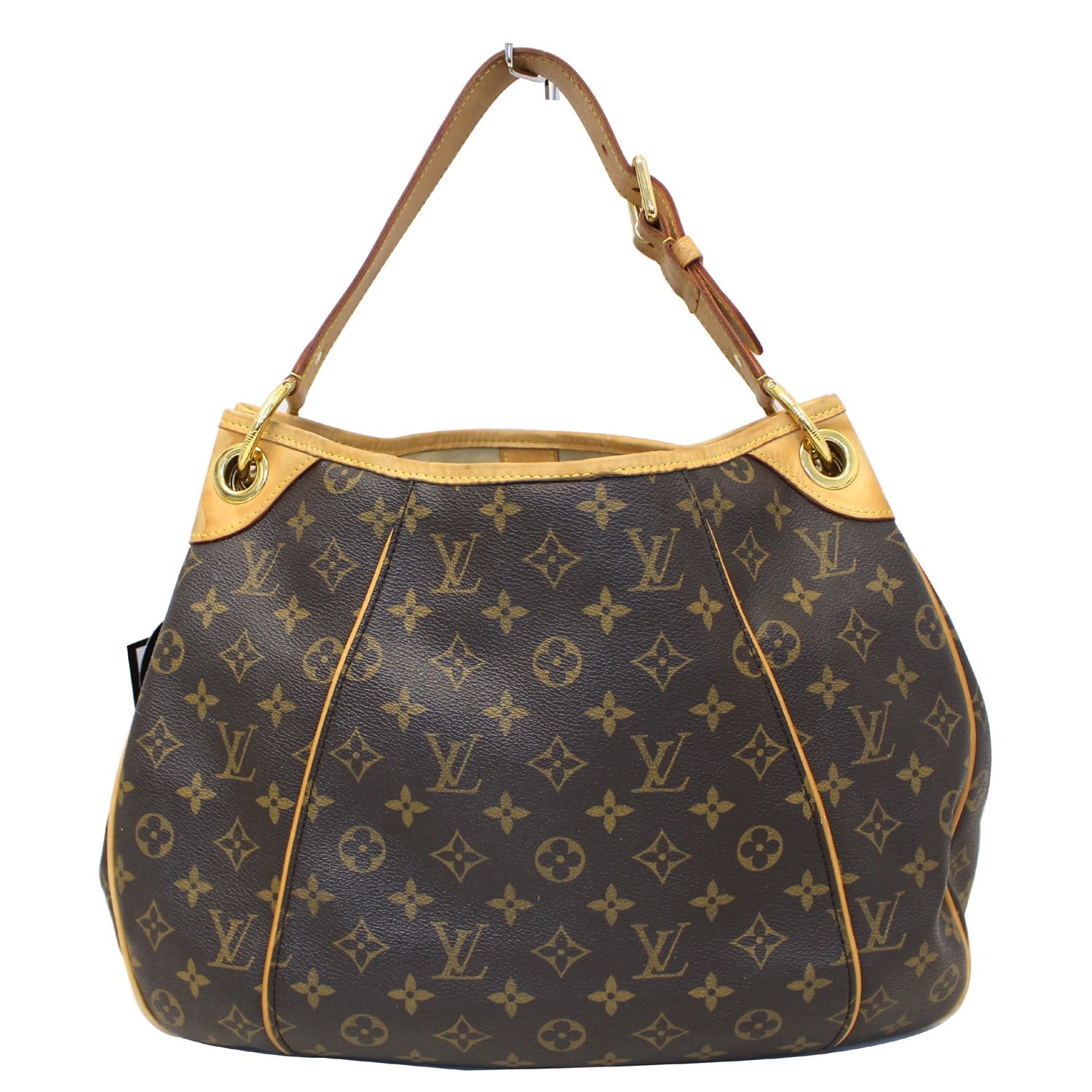 LOUIS VUITTON Galliera PM Monogram Canvas Shoulder Handbag Brown