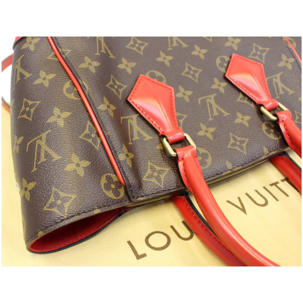LOUIS VUITTON Phenix Monogram Canvas Shoulder Handbag Coquelicot