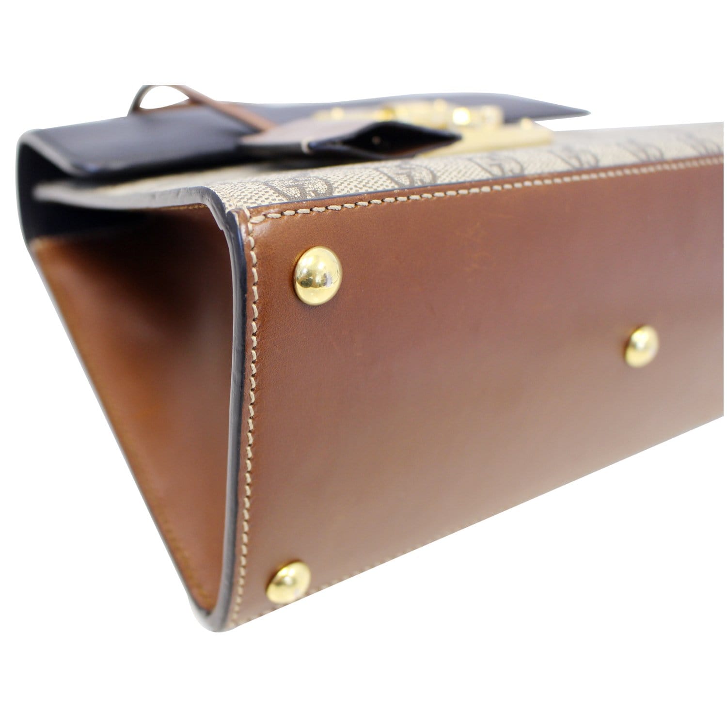 GUCCI Small Padlock Gucci Supreme Monogram Top Handle Crossbody Bag