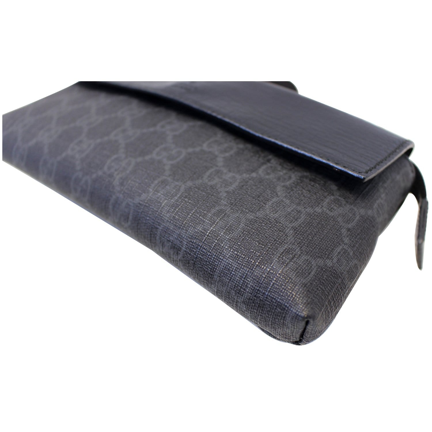 GUCCI Gucci Supreme Monogram Waist Bum Bag Black 161833