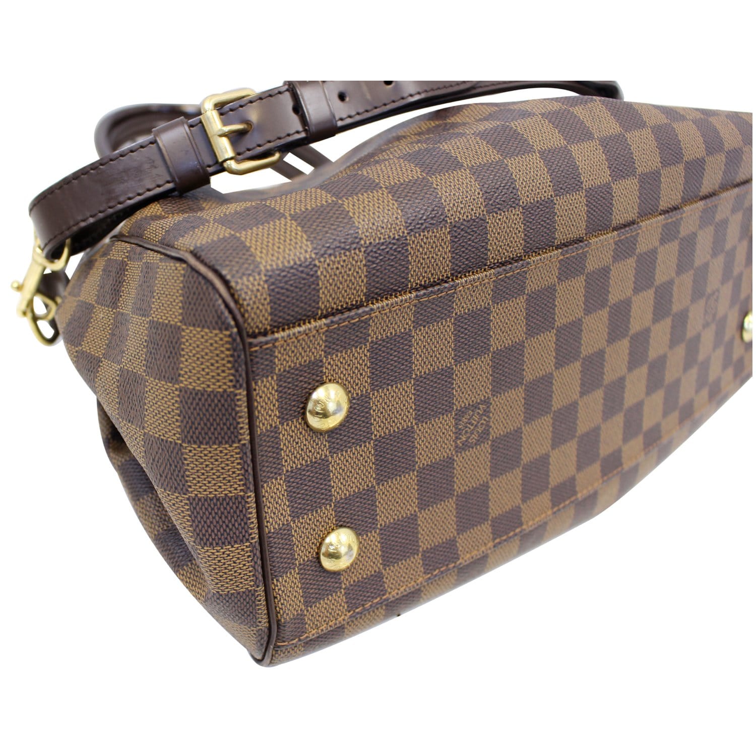 LOUIS VUITTON Trevi PM Damier Ebene Brown Shoulder Bag