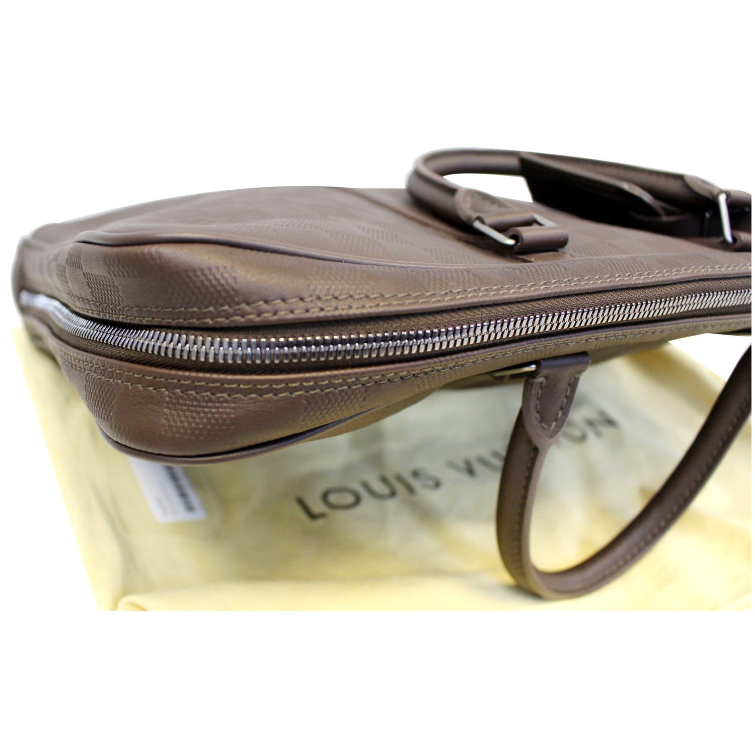 LOUIS VUITTON Porte-Documents Voyage Damier Infini Leather Briefcase Bag