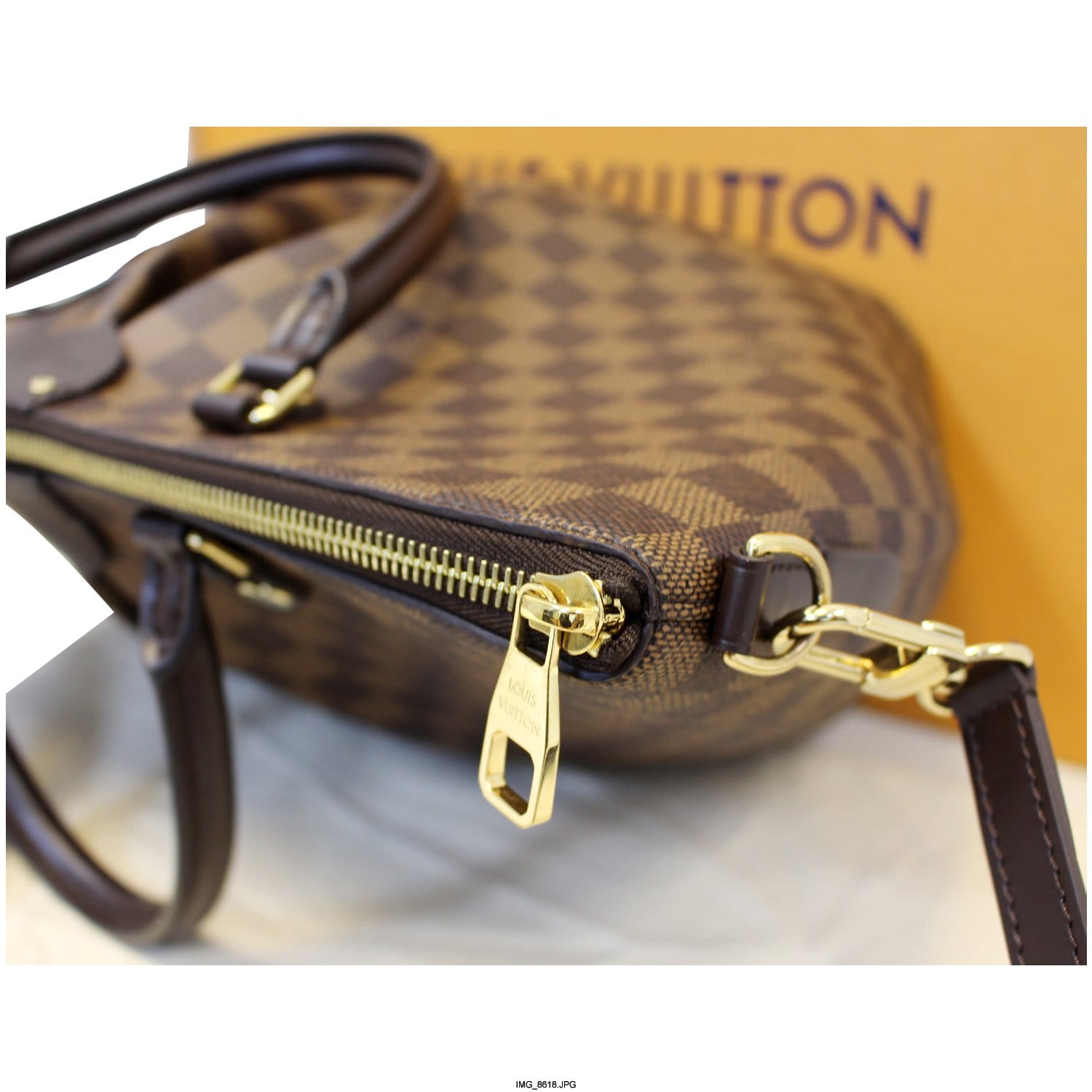 LOUIS VUITTON Siena GM Damier Ebene Shoulder Handbag