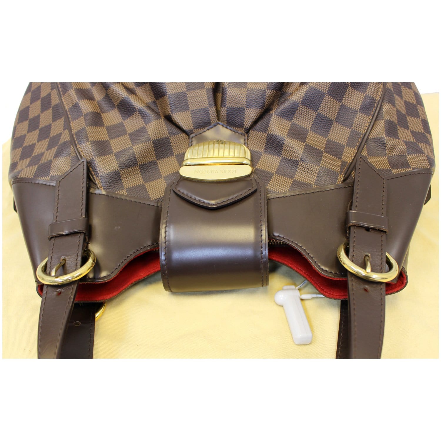 LOUIS VUITTON Sistina GM Damier Ebene Shoulder Handbag